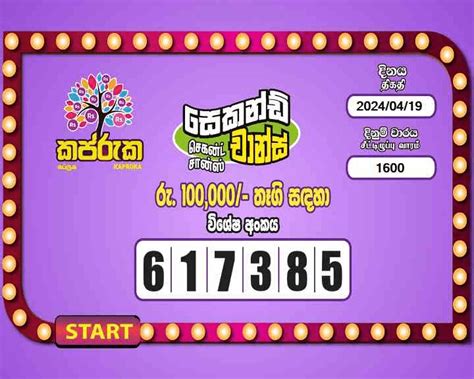 kapruka 1617|Kapruka 1600 Results 19.04.2024 .